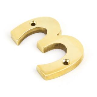 From The Anvil Polished Brass Numbers